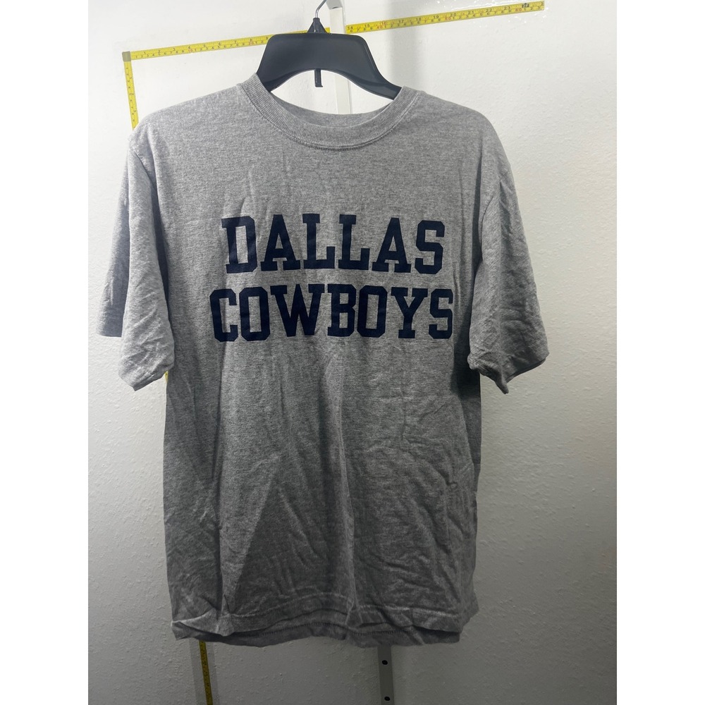 Dallas Cowboys Team Apparel Mens Medium Gray Graphic T-Shirt Short Sleeve NFL